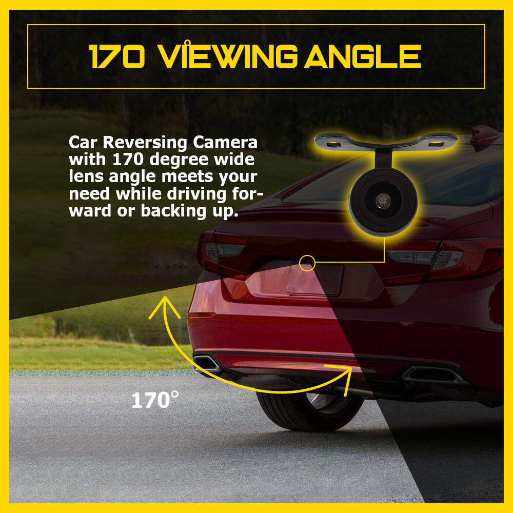 170° CMOS Night Vision Car Front/Side/Rear Reverse View Backup HD Camera Parking