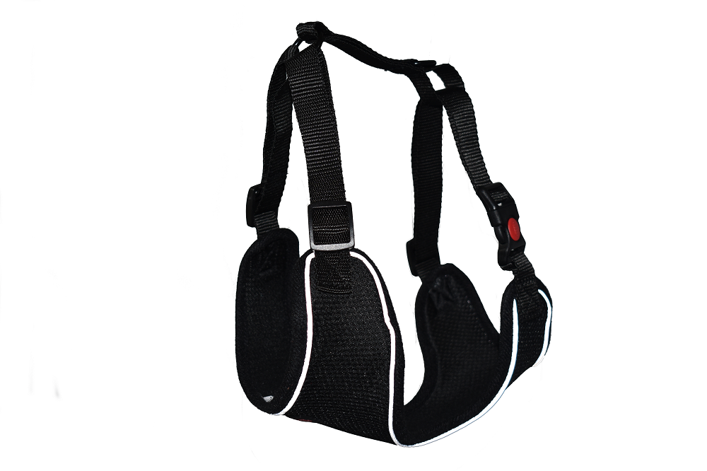 Dog Breathable Reflective Mesh Collar Harness-Travel Walk Seat Belt No Pulling