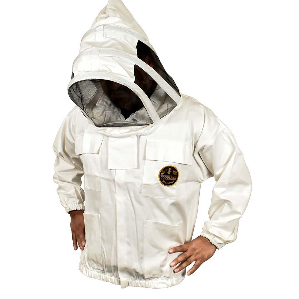 GLFS3-L Professional Beekeeping Protective Jacket with Space Hat & Veil - Large