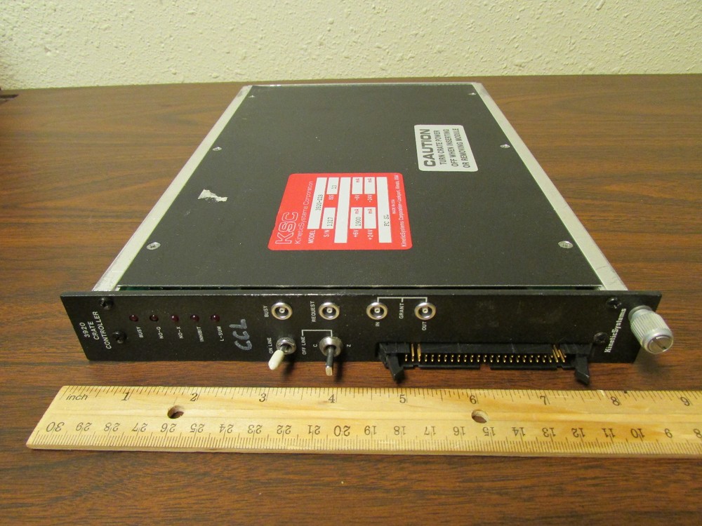CAMAC Plug-In Kinetic Systems 3920 Crate Controller NIM NIMBIN