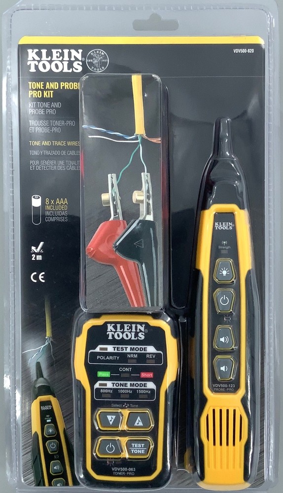 *NEW* Klein Tools VDV500-820 Tone and Probe Pro Kit