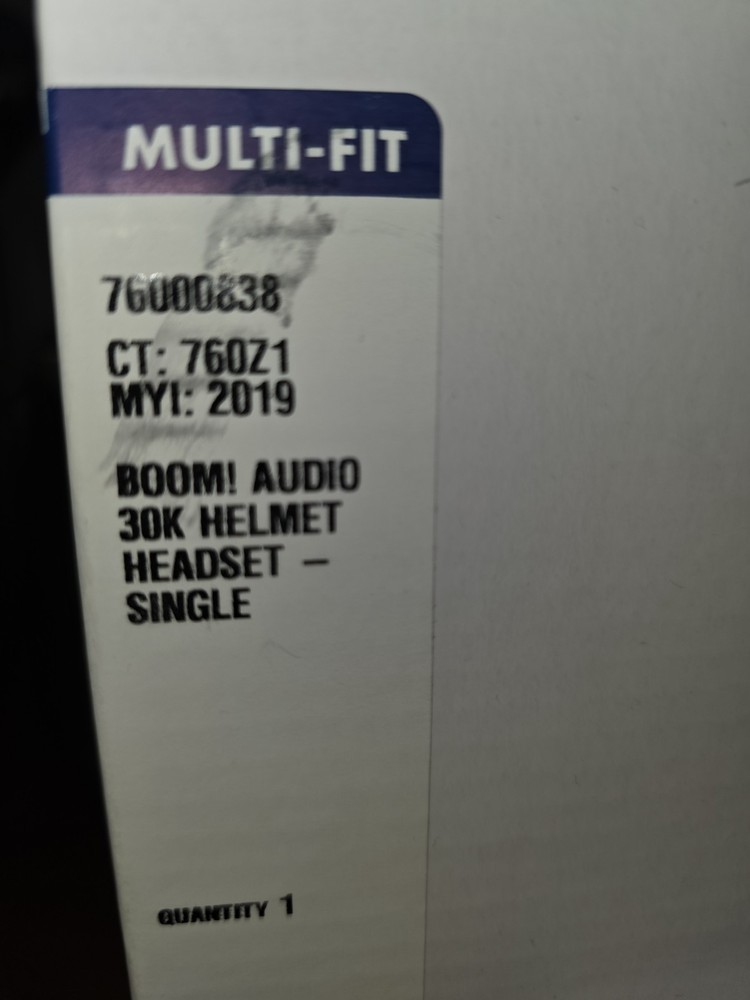 Harley Davidson Boom! Audio 30K Helmet Headset Single Bluetooth