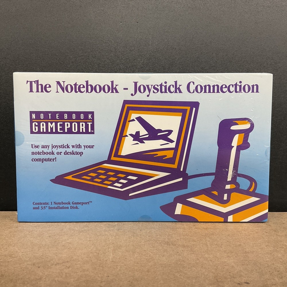 Notebook Gameport The Notebook Joystick Connection & Installation Disk - Sealed