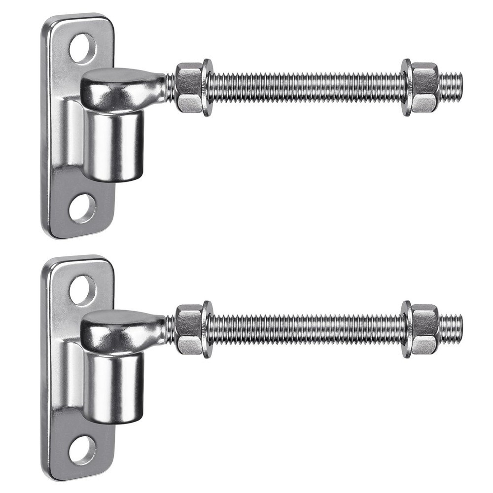 Insaga 6'' J Bolt Gate Hinge and Wall Mount 2Pack, 6''-2Pack, 6''-2Pack