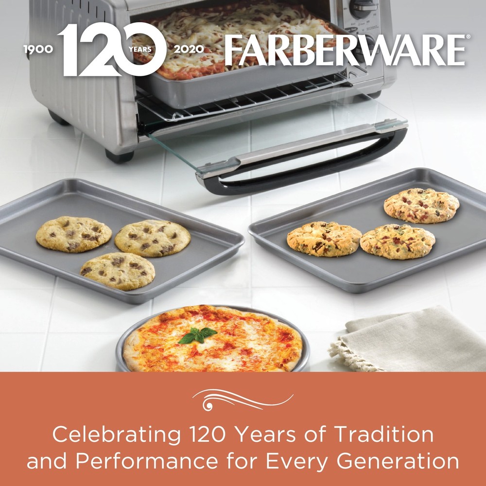 5 Piece Nonstick Toaster Oven Bakeware Set Gray