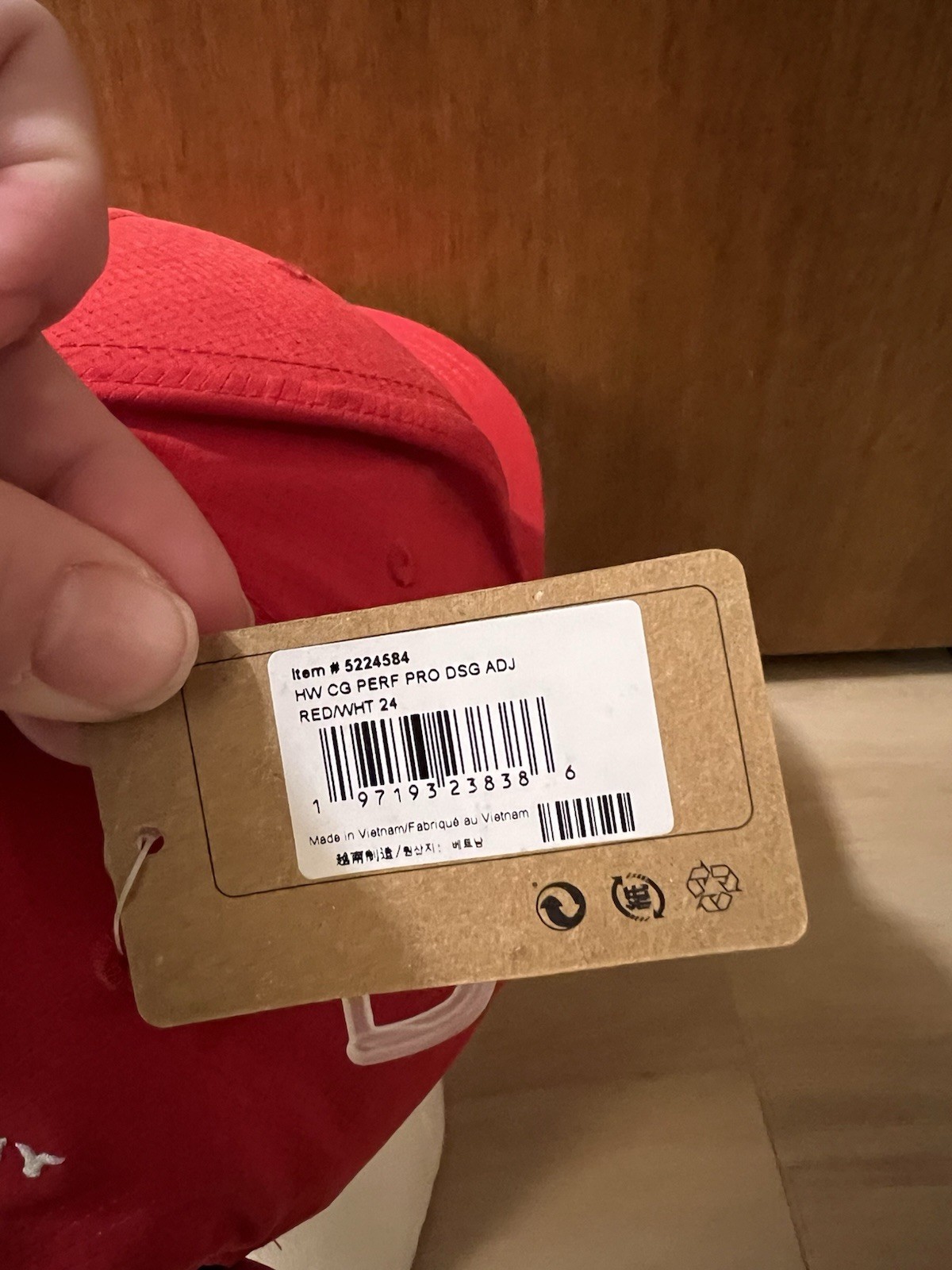 NWT Callaway Performance Pro Odyssey Red Adjustable Strapback Golf Hat Cap New