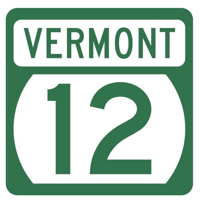 Vermont State Highway 12 Sticker Decal