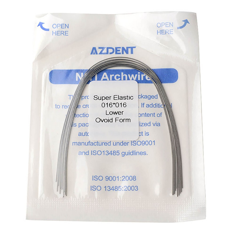 AZDENT Dental Orthodontic Super Elastic Niti Arch Wire Rectangular 24 Sizes