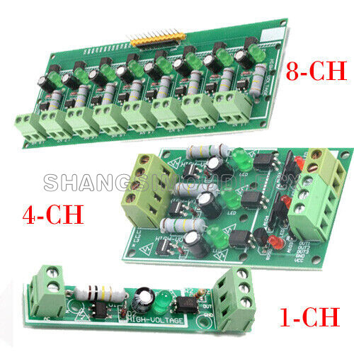 1/3/8 Channel Bit AC 220V Optocoupler Insulation Module Board Adaptive For PLC