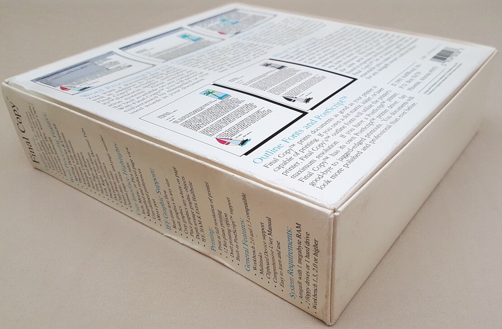Final Copy v1.3 Release 2 ©1991 SoftWood, Inc Word Processor for Commodore Amiga