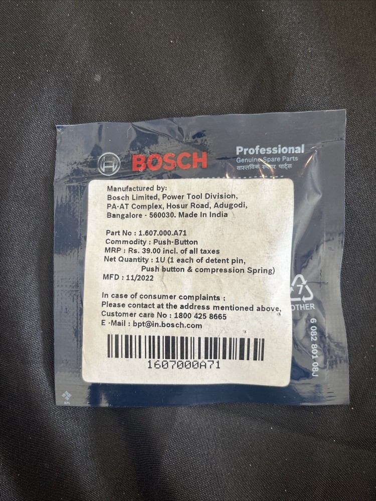 New Genuine Bosch 1607000A71 Push-Button