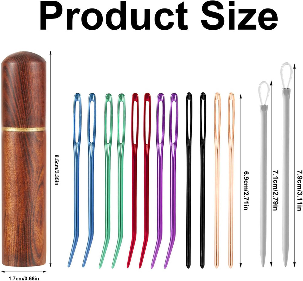 Large Eye Sewing Needles Set, Yarn Sewing Needle Sharp Tapestry Needles Tapestry