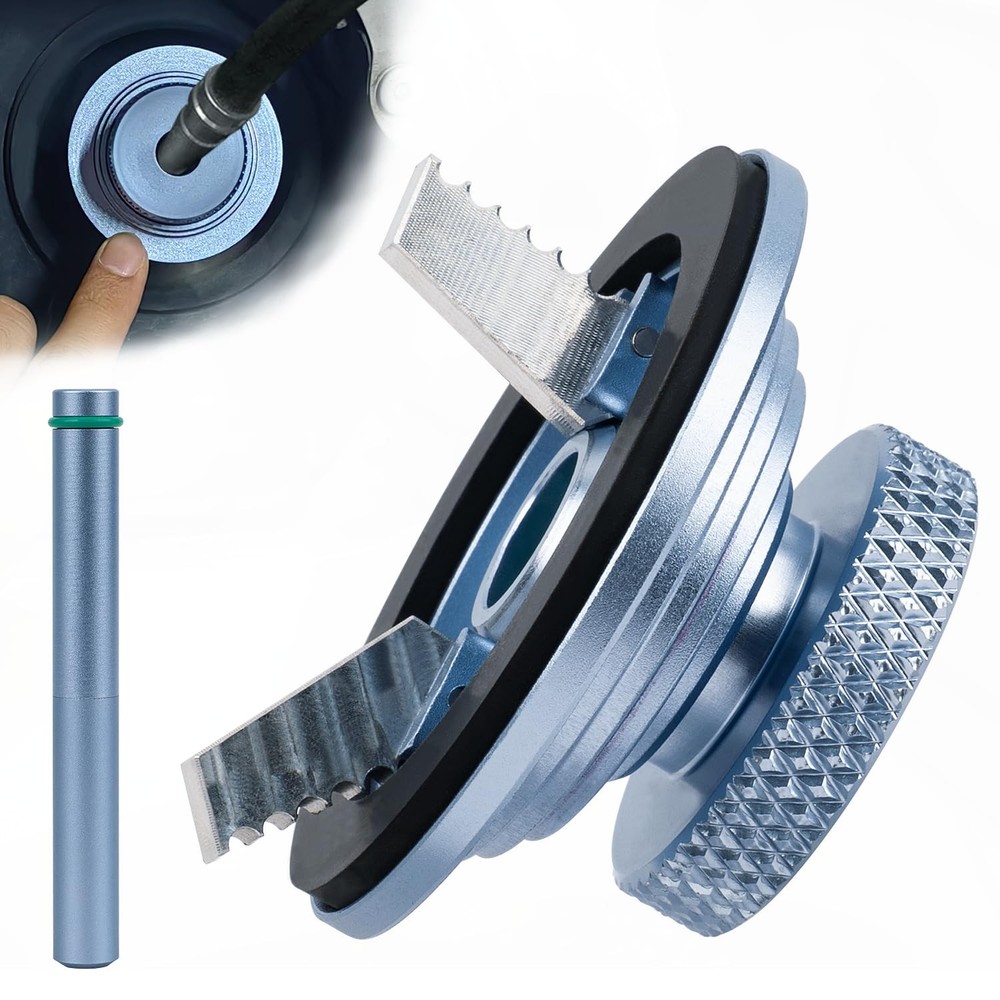 FENNICA Gas Cap Adapter for EVAP Leak Testing, Includes Intake Pipe, Blue