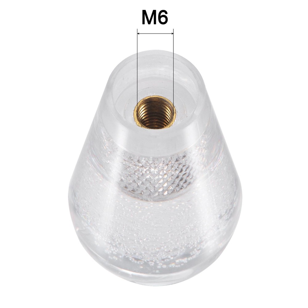 Ellips Oval Joystick Top Ball Head Arcade Knob White 2pcs