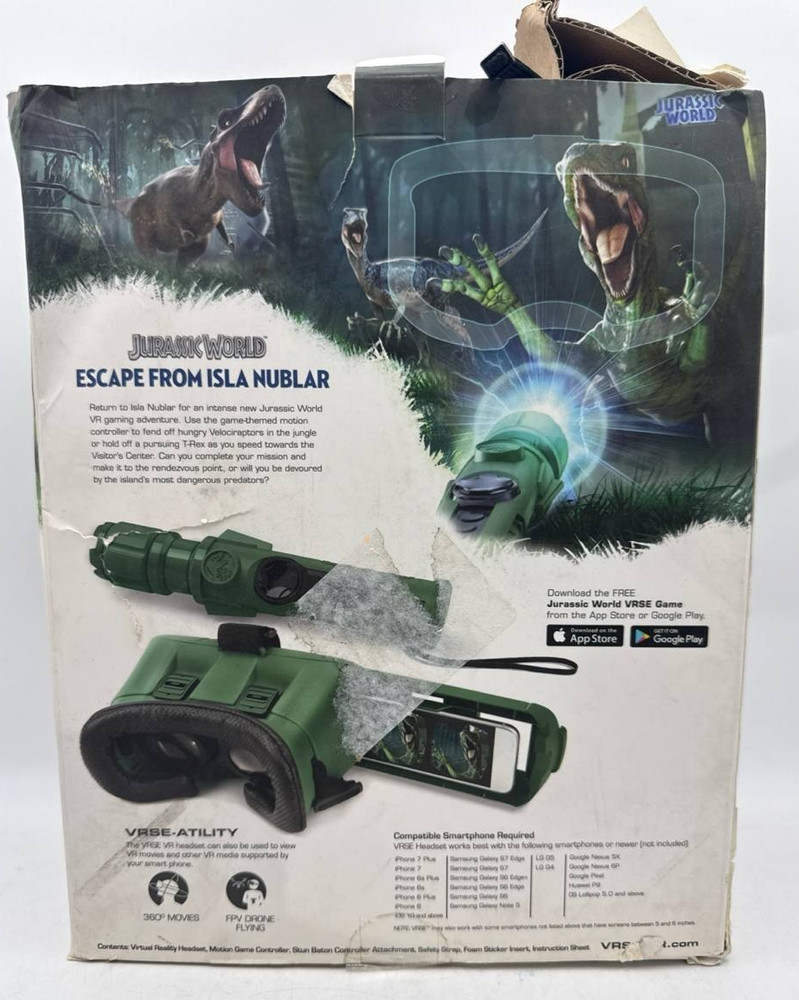 VRSE Jurassic World VR Virtual Reality Game Replacement Headset Not Working READ