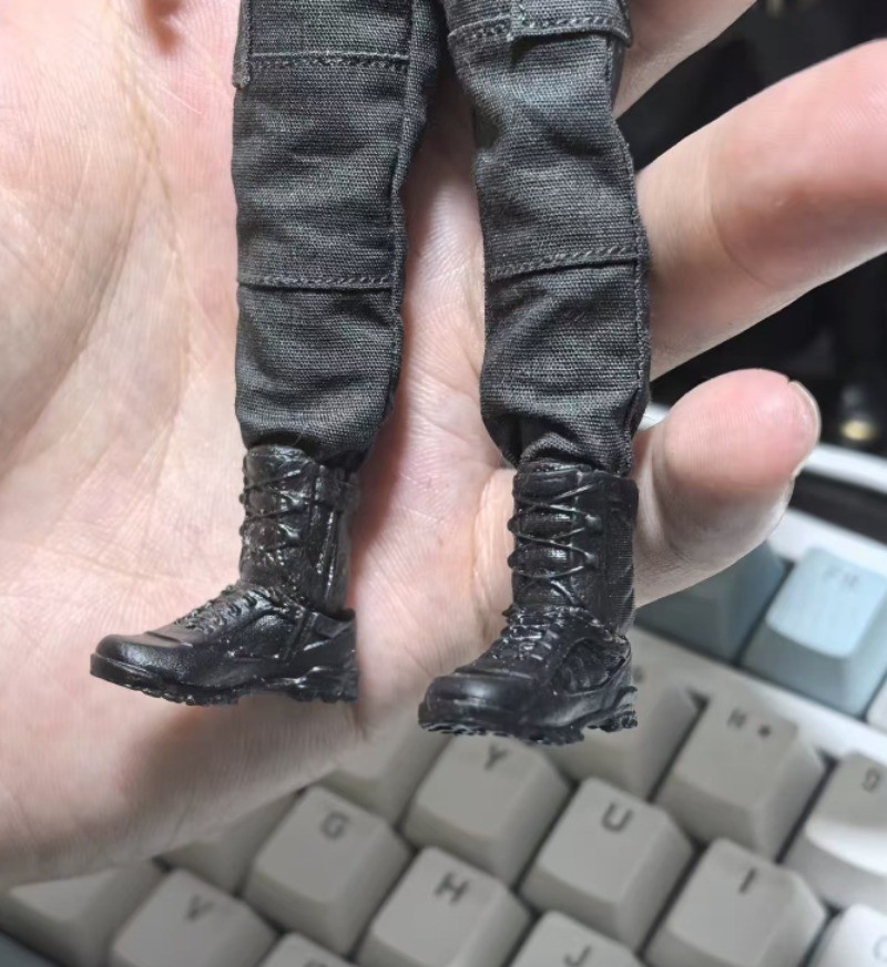 1/12 Scale Tactical Boots Model for 6'' Nota
