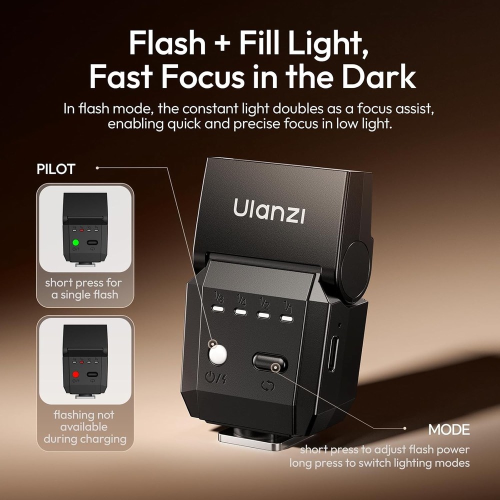Ulanzi SL03 GN8 6500K On Camera Mini Flash