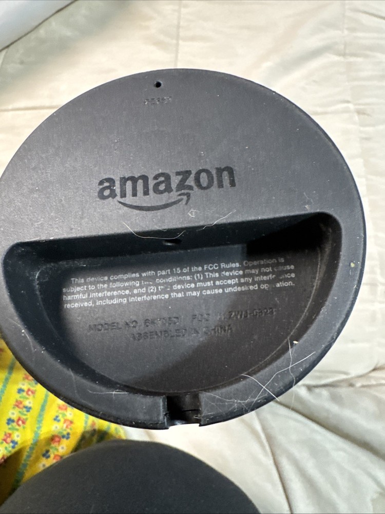 Amazon Echo 1st Generation Black Wireless Alexa-Enabled Smart Speaker