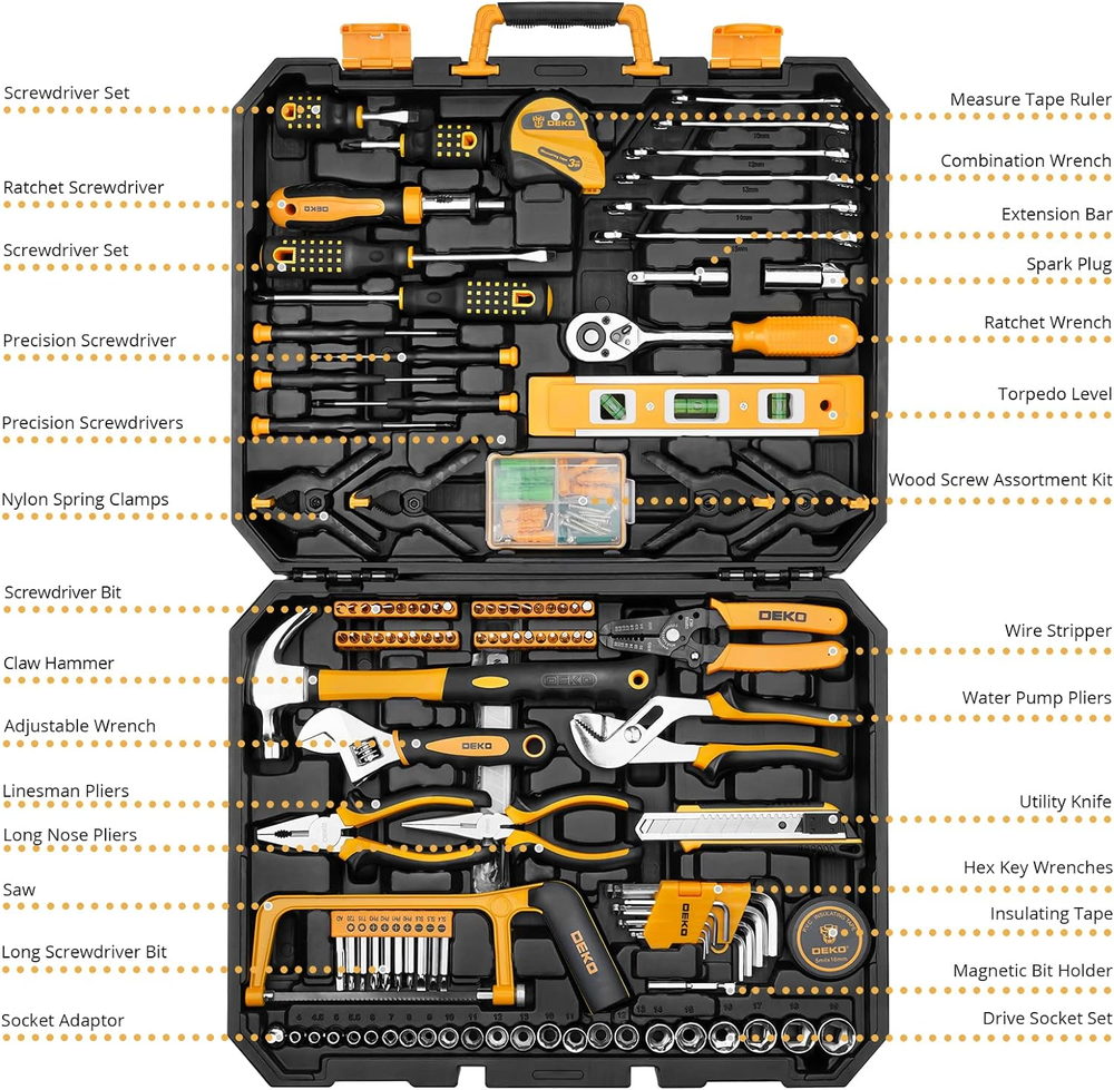 228 Piece Socket Wrench Auto Repair Tool Combination Package Mixed Tool Set Hand