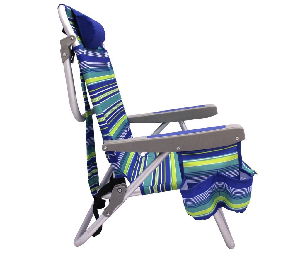 Reclining Beach Chair & Event Lay-Flat Backpack