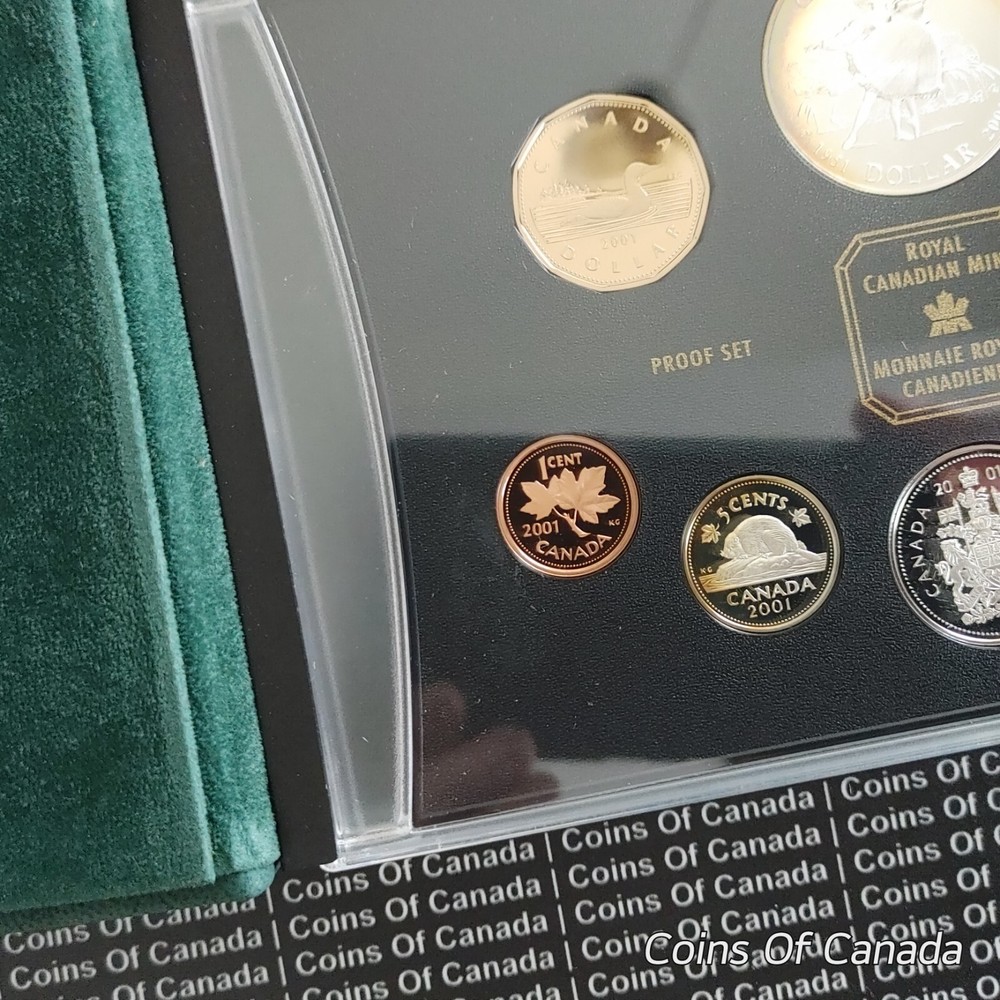 2001 Canada 8 Coin Proof Set - With Special Edition Silver Dollar #coinsofcanada