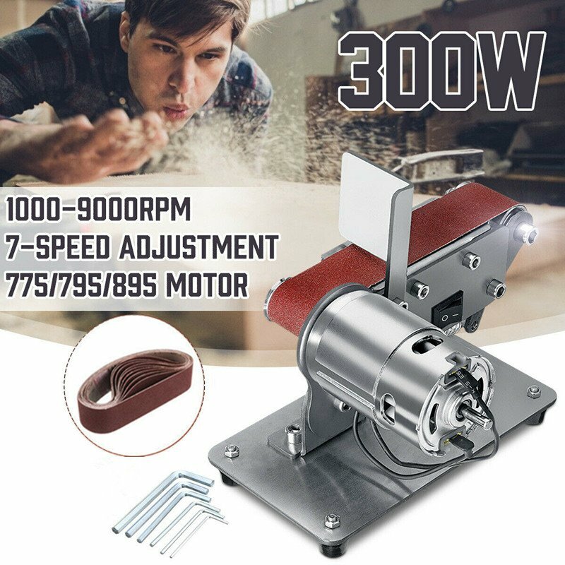 Foldable DIY Mini Belt Sander Sanding Polishing Grinding Machine Belts Grinder