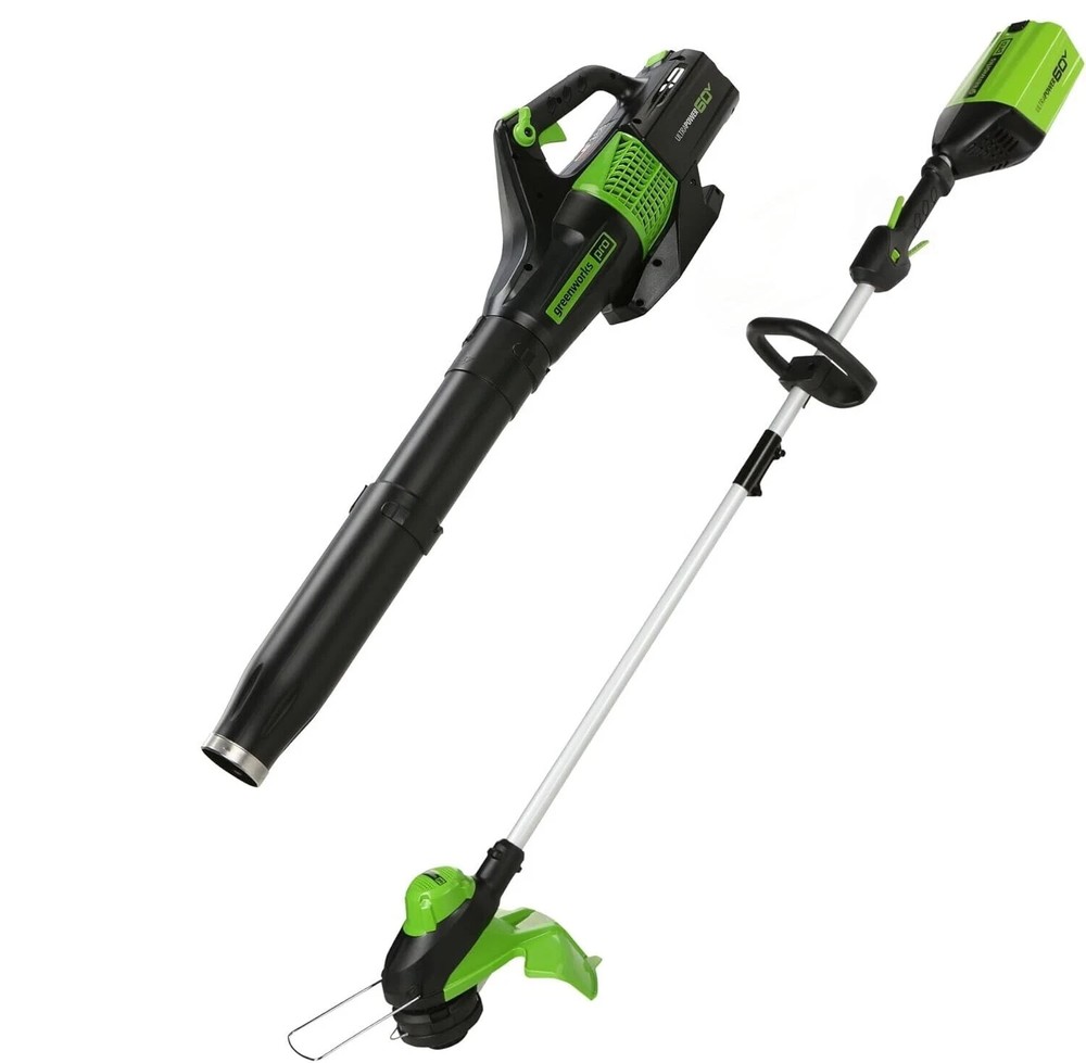 Greenworks 60V 13" Cordless String Trimmer & Leaf Blower Combo Kit *TOOLS ONLY*