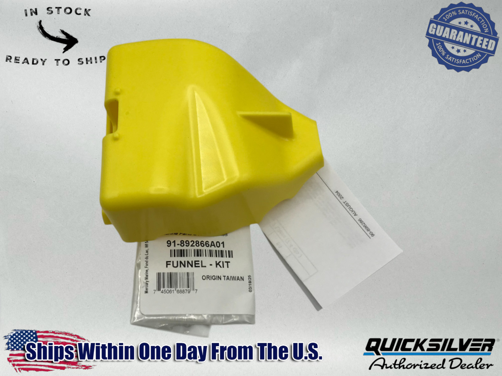 Mercury OEM Verado L6 Oil Drain Funnel 200/225/250/275/300/350/400R 892866A01