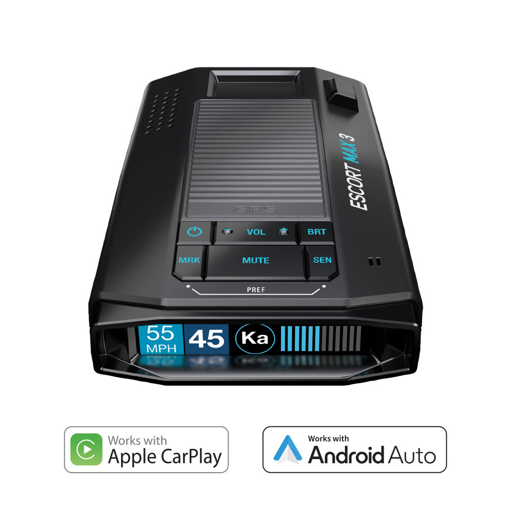 Escort Max 3 Laser Radar Detector Enhanced Range Bluetooth Updatable M4++ IVT