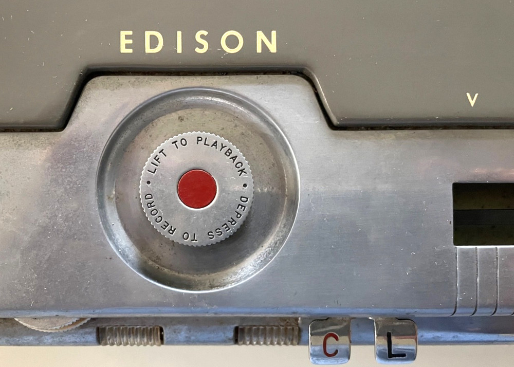 Antique Thomas A. Edison Voicewriter UNTESTED!