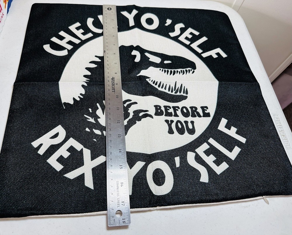 Check Yo'self Before You Rex Yo'self Pillow Case Cover