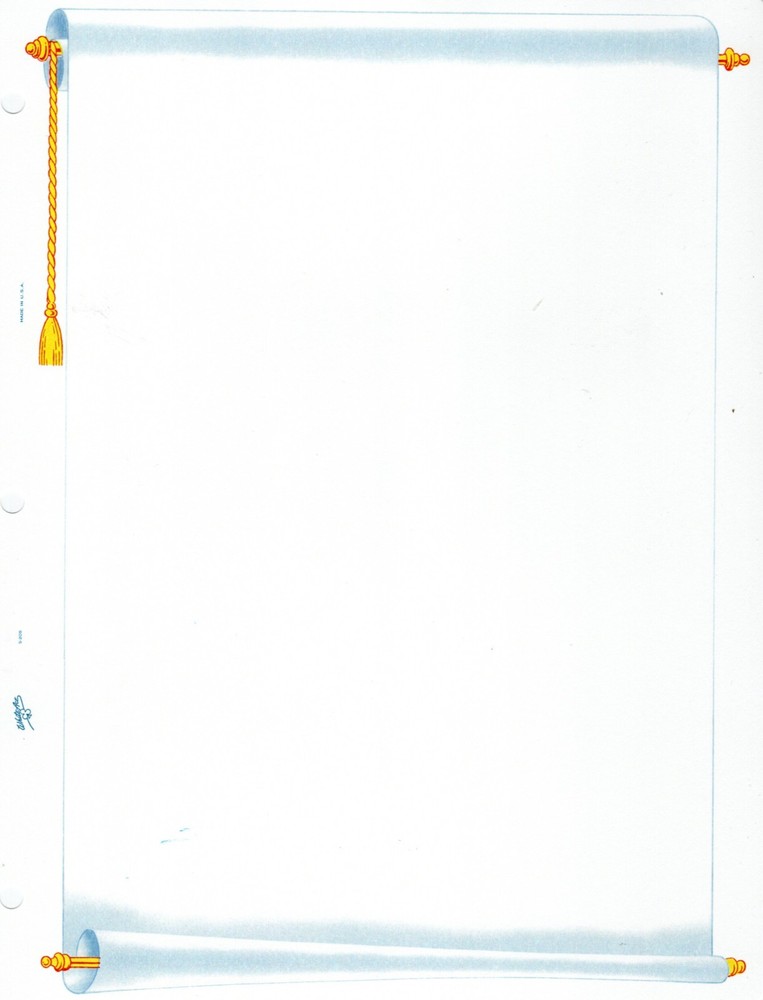 White Ace U.S. Commemorative Blank Pages Scroll S-205 Pkg.15