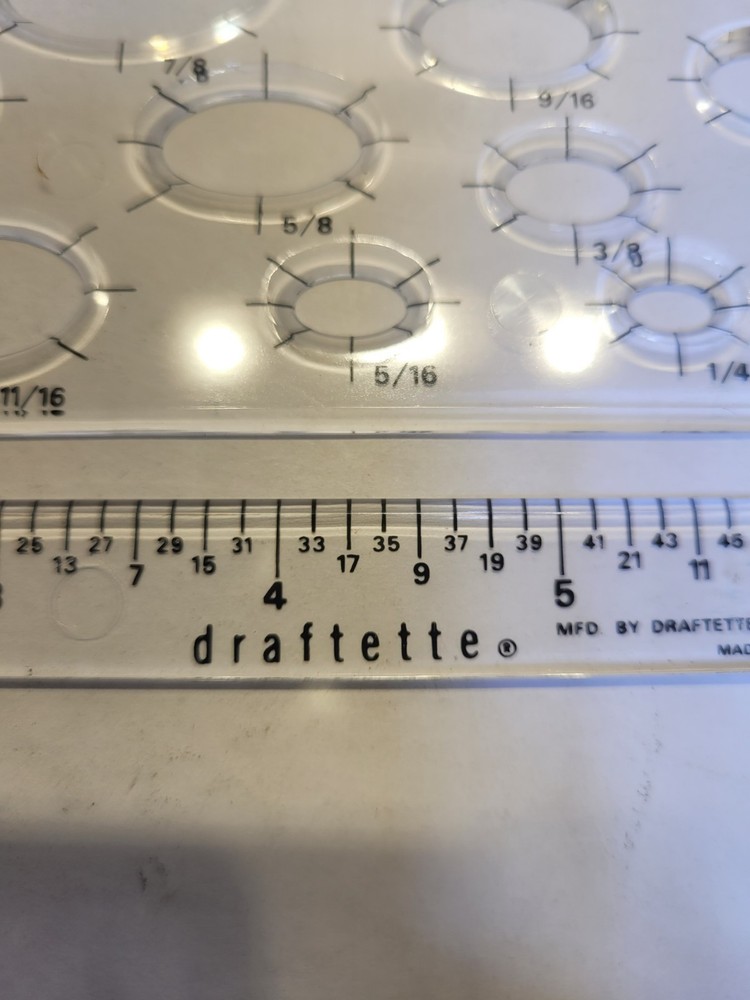 Draftette Y Angle Multipurpose Drafting Angle Measuring Tool Ruler
