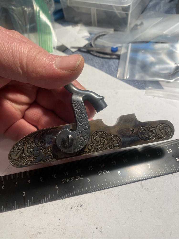 CVA, Hawken Muzzleloader Lock, Bolt, Washer. (Hammer Spurr to clear a Scope)
