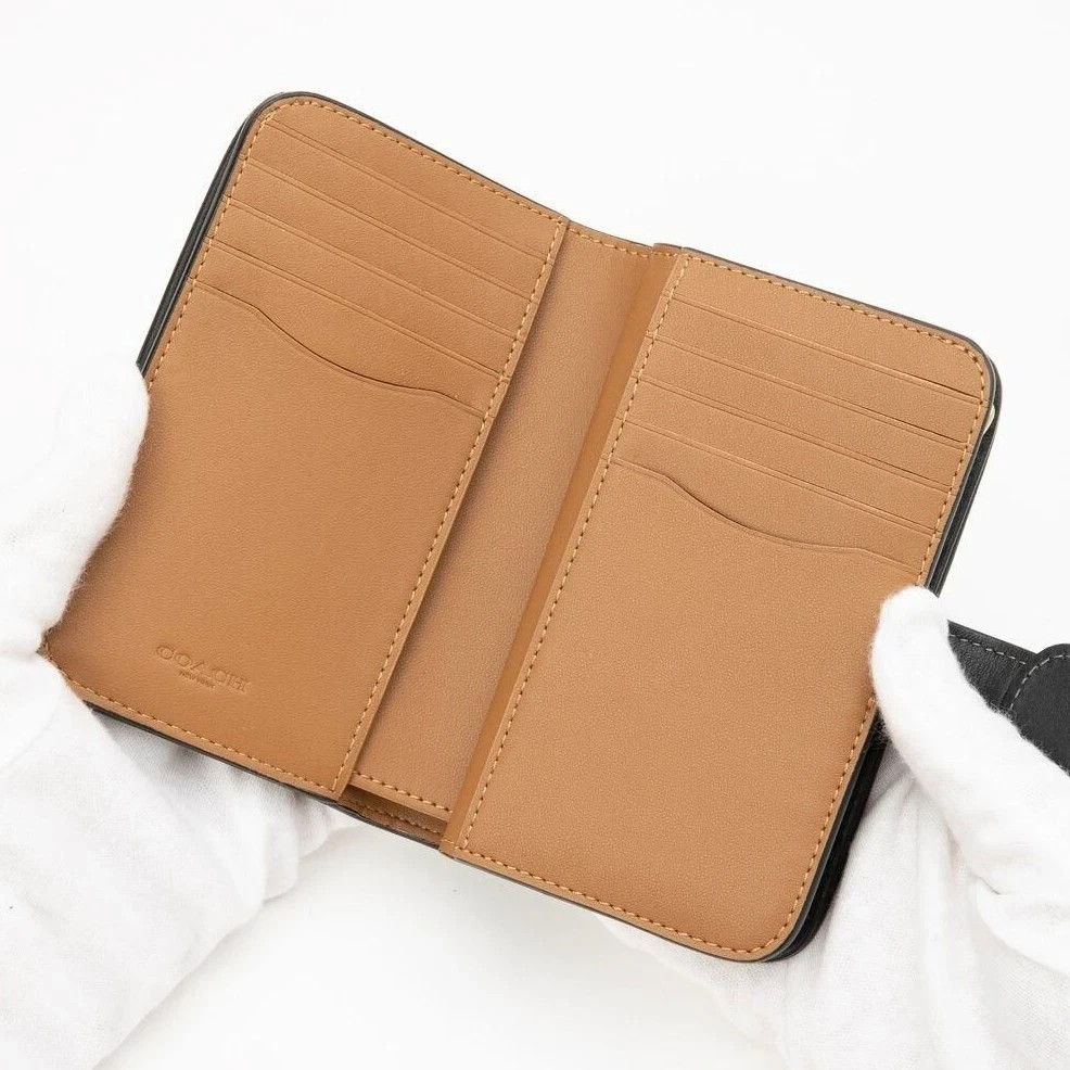 NEW COACH Tabby Medium Wallet Leather Black CA193 outlet New F/S