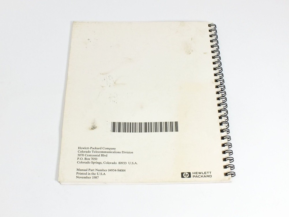 HP 04954-94004 4954A Protocol Analyzer Software Demonstration User's Guide