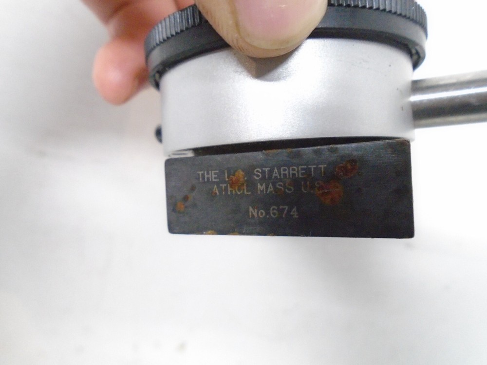 Starrett 25-441 indicator with Starrett 674 adjustable mount