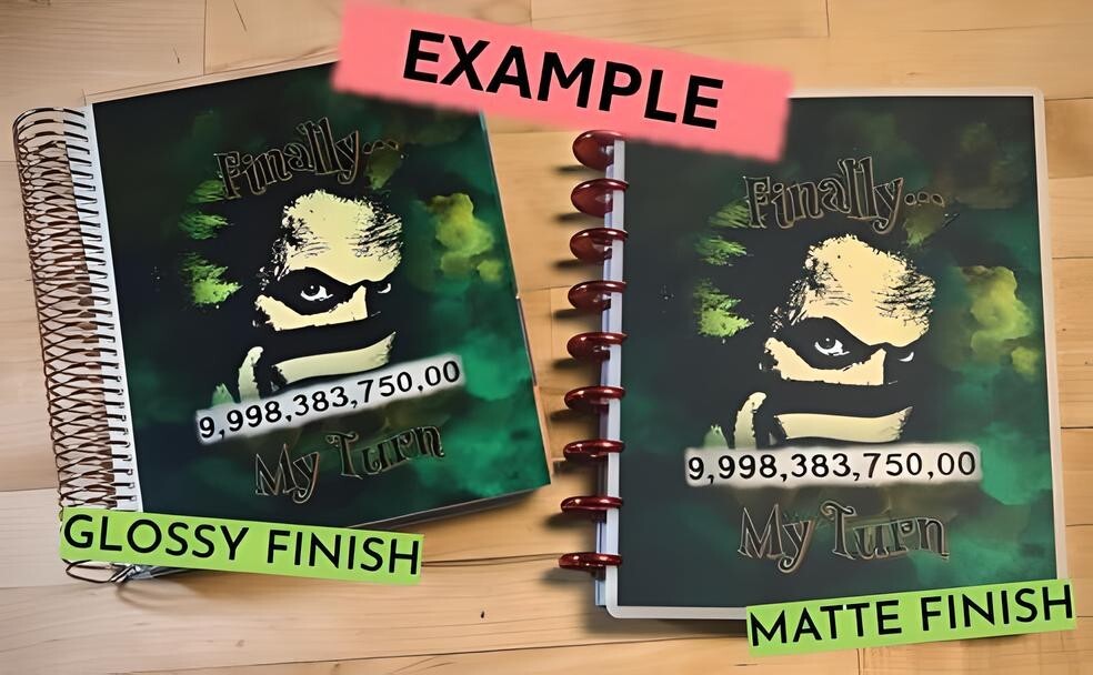 MATTE Composition Book Front & Back Cover Set 4 use with Classic HAPPY Planner-