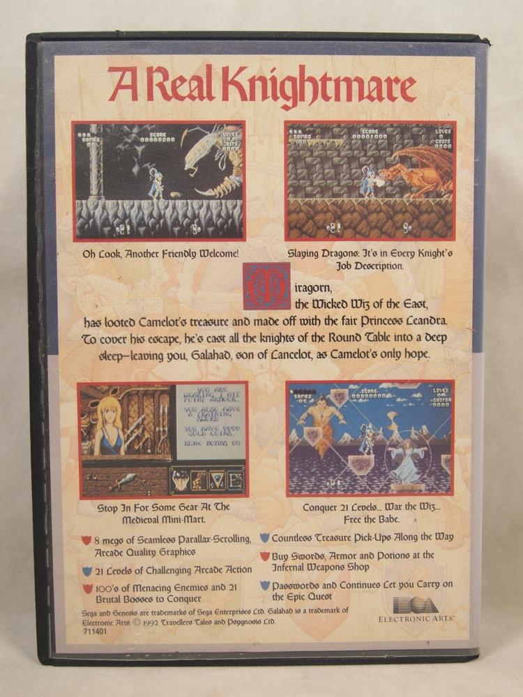 Galahad Case (SEGA Genesis) Authentic BOX ONLY