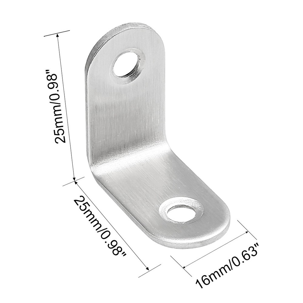 10pcs 25mmx25mmx16mm angle joint reinforcement shape L fixing element bracket