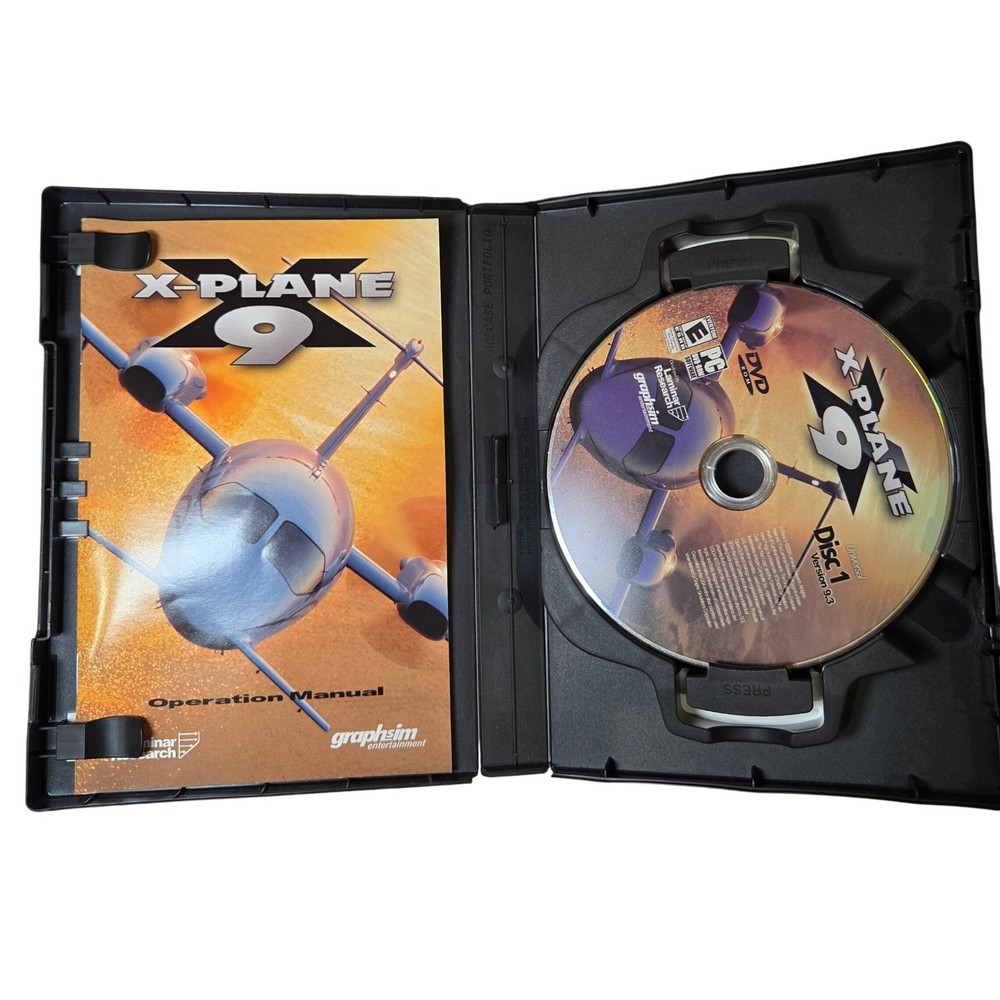 X Plane 9 Ultra Realistic Flight Simulation 2009 PC Game Complete with 6 CD's
