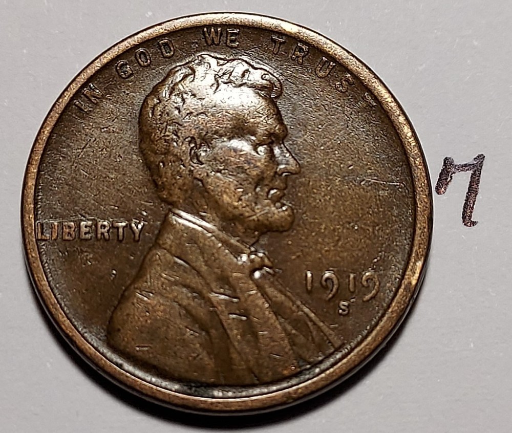 1919-S Lincoln Wheat Cent         #7