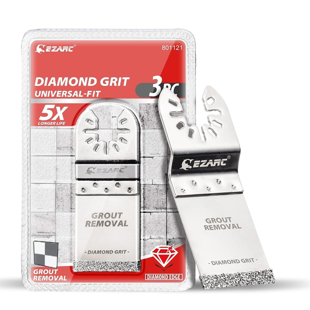 Universal Flush Cutting Diamond Saw Blades, 3-Pack for Effortless Mortar Work