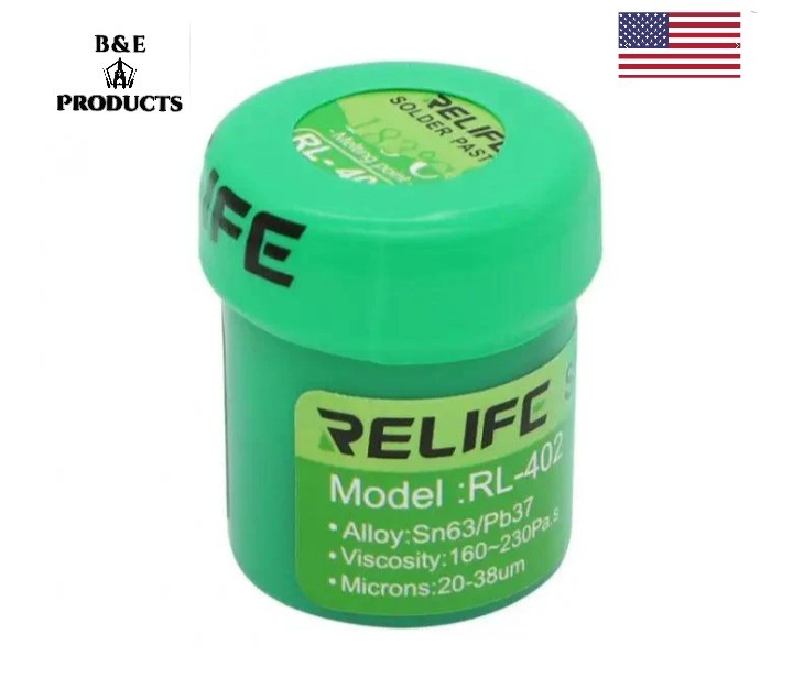 Orginal Green Relife Solder Paste, RL-402 40g