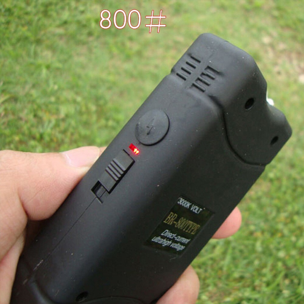 Stun Gun Micro Mini BLACK 800 380 BV Rechargeable LED Flashlight