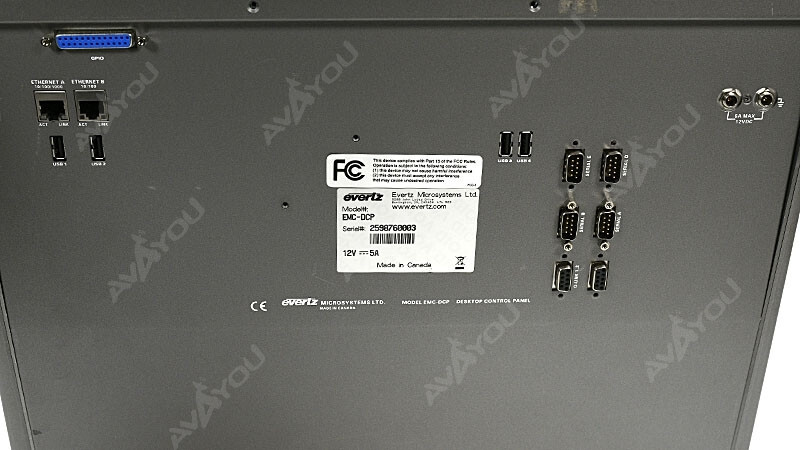 Evertz EMC-DCP Master Control & Channel Branding Control Panel - Missing BTN