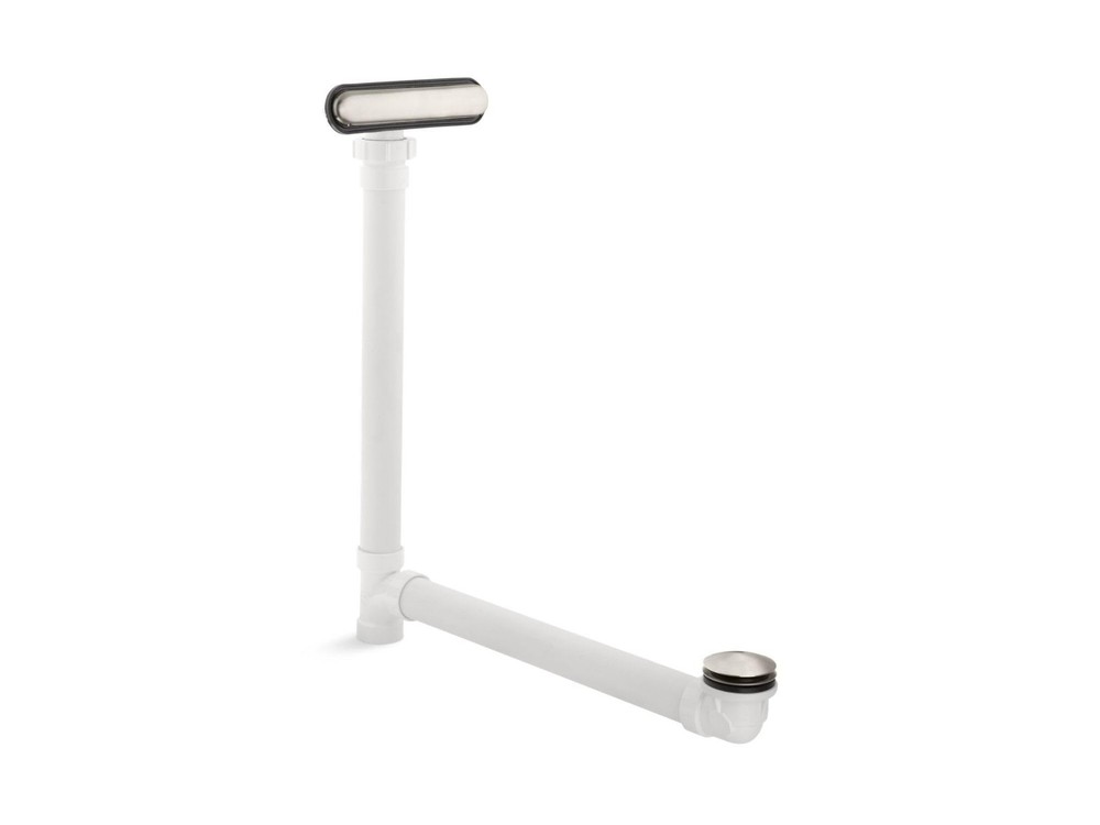 Kohler Clearflo Slotted Overflow Bath Drain, Vibrant Brushed Nickel, 4.5 pounds-