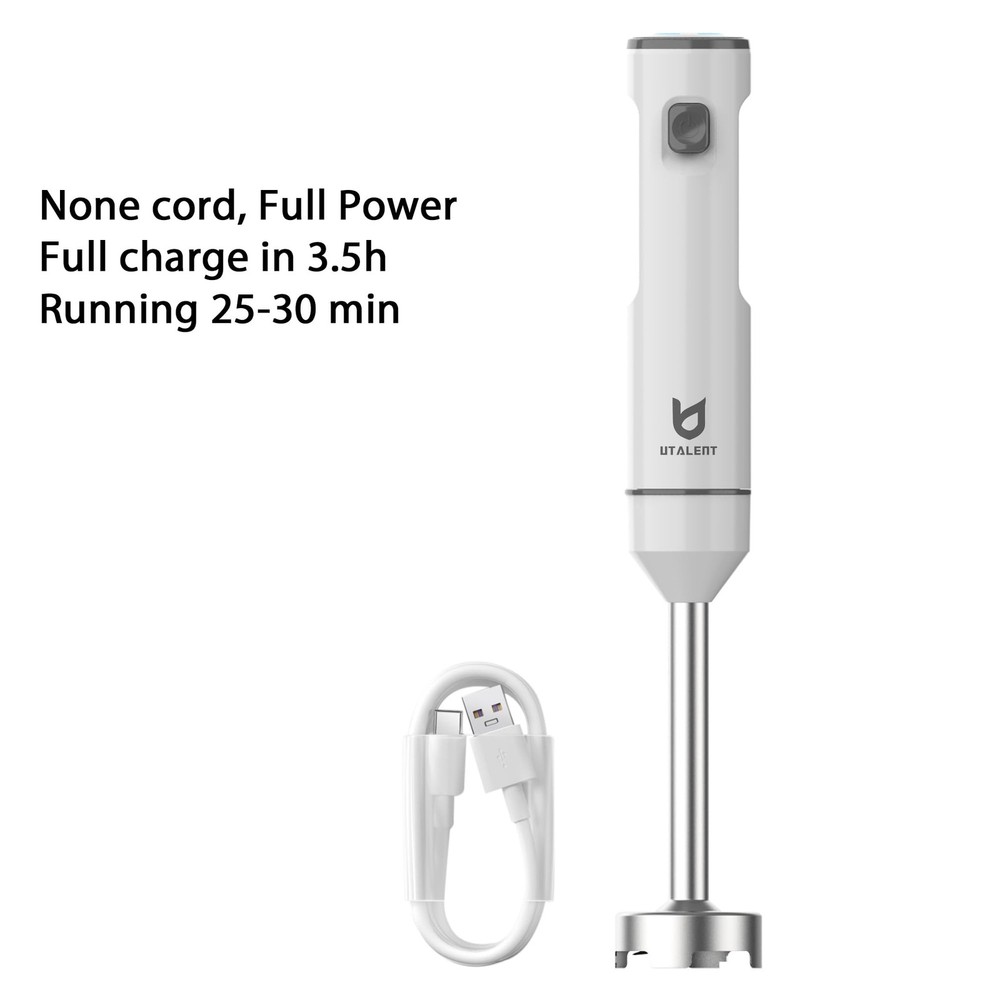 Cordless Hand Blender, Variable Speed Immersion Blender Rechargeable, with 50...