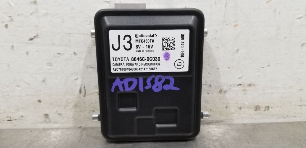 21 TOYOTA SEQUOIA WINDSHIELD MOUNTED FORWARD COLLISION CAMERA 8646C0C030