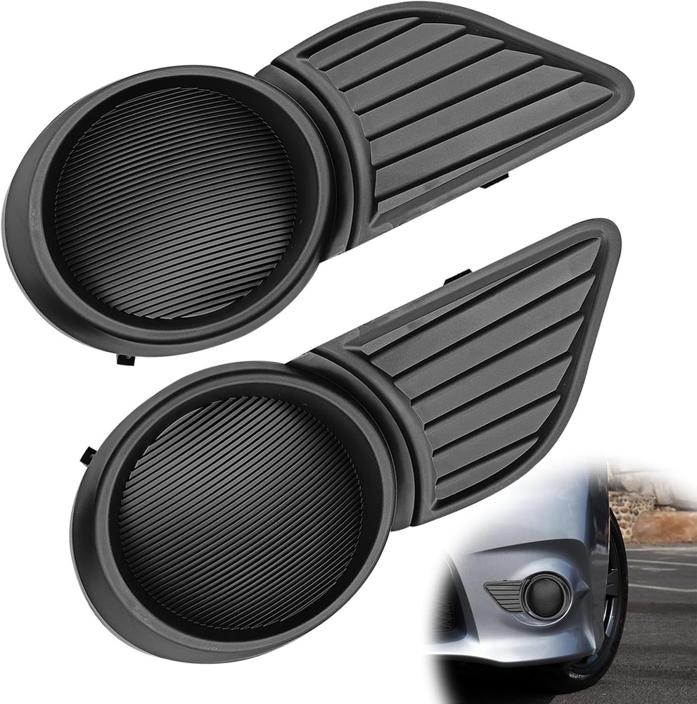 2PCS Front Bumper Fog Light Bezel Cover Compatible with 2011-2017 Sienna